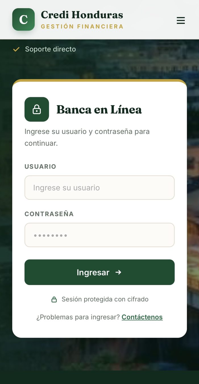 Credi Honduras online banking app